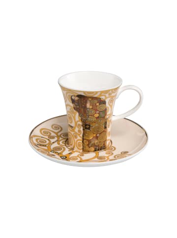 Goebel Espressotasse " Gustav Klimt - Die Erfüllung " in Beige Gold