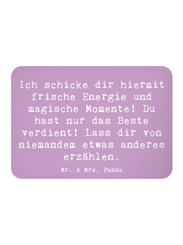 Mr. & Mrs. Panda Kühlschrankmagnet Spruch Freude und Energie mit... in Lavendeltraum