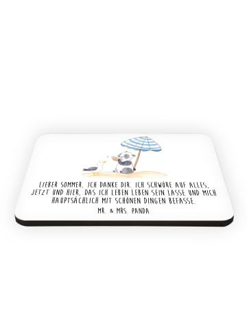 Mr. & Mrs. Panda Kühlschrankmagnet Lieber Sommer mit Spruch in Weiß