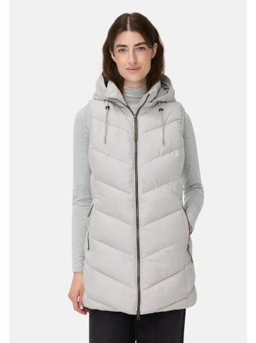 Camel Active Weste mit abnehmbarer Kapuze in Silber