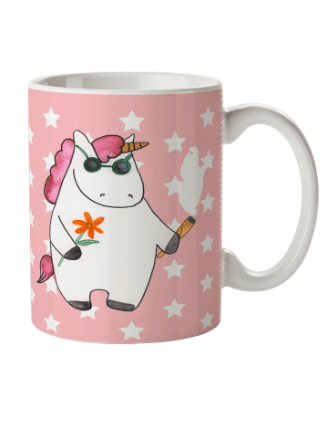 Mr. & Mrs. Panda Kunststoffbecher Einhorn Woodstock ohne Spruch in Rot Pastell