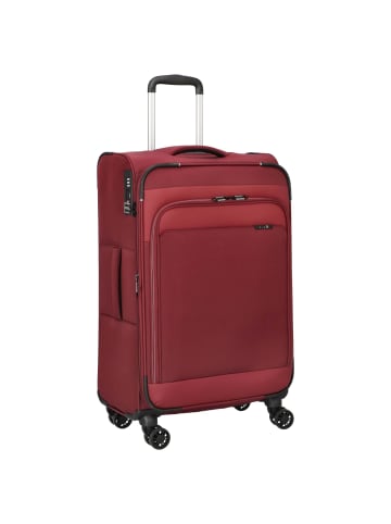D&N Travel Line 9504 - 4-Rollen-Trolley M 67 cm erw. (dark red) in dark red