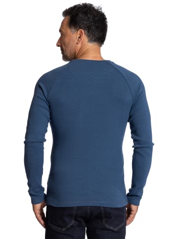 elkline Langarmshirt Longsleeve enganliegend in bluemelange