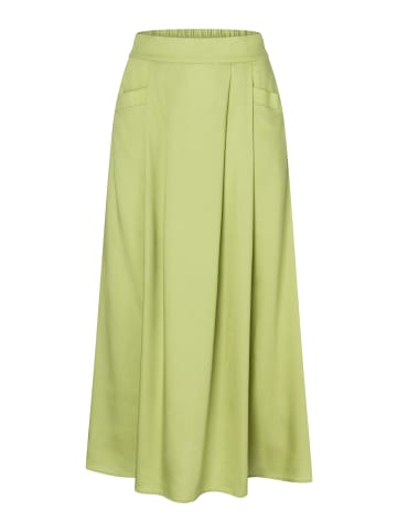 More & More ungefütterter, fließender Maxi-Schlupfrock in pistachio