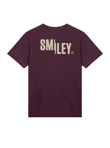 F4NT4STIC T-Shirt Smiley Light in maroon