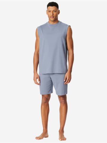 Schiesser Pyjama Modern in blaugrau