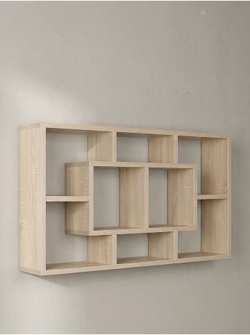 KADIMA DESIGN Wandregal RUR: Modernes Design, MDF, melaminharzbeschichtet in Beige