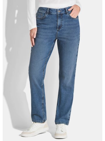 GOLDNER Jeanshose Gerade Hose CARLA in Hellblau in hellblau