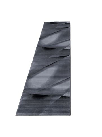 KADIMA DESIGN Teppich Kurzflor Waschbar Abstrakt ASPEN Strapazierfähig OEKO-TEX in Schwarz