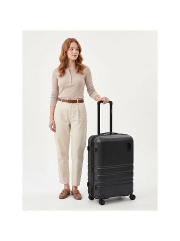 Redolz Pro ABS 4 Rollen Trolley 65 cm mit Dehnfalte black