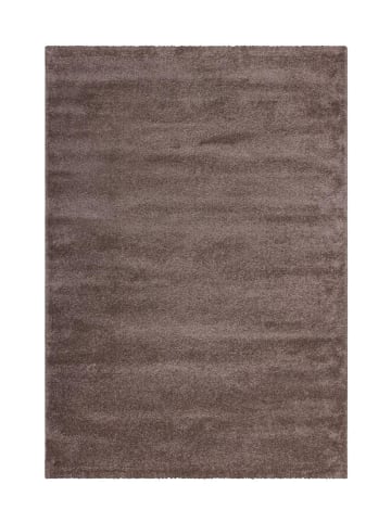 Kayoom Hochflor Teppich Saint in hellbraun - rechteckig