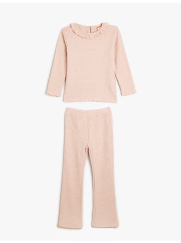 KOTON 2tlg. Outfit: T-Shirt/Hose in Rosa