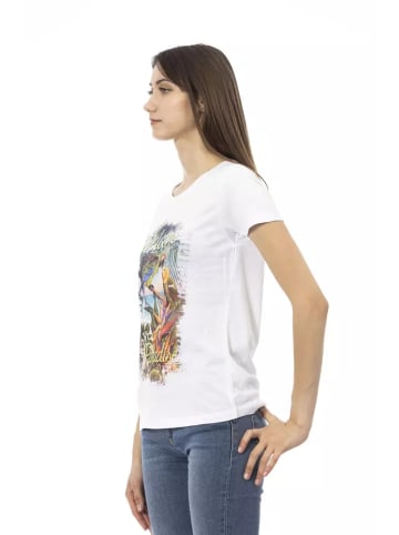 Trussardi Action Braun Weiß Baumwolle Damen T-Shirt