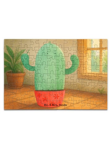 Mr. & Mrs. Panda Puzzle Kaktus Wut Design ohne Spruch in Weiß