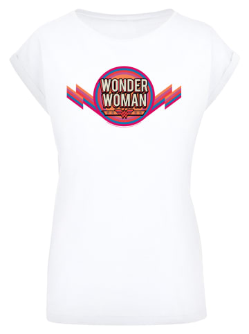 F4NT4STIC T-Shirt DC Comics Wonder Woman Rainbow Logo in weiß