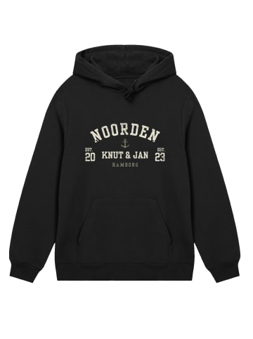 F4NT4STIC Hoodie Knut & Jan Hamburg Noorden Collegiate in schwarz