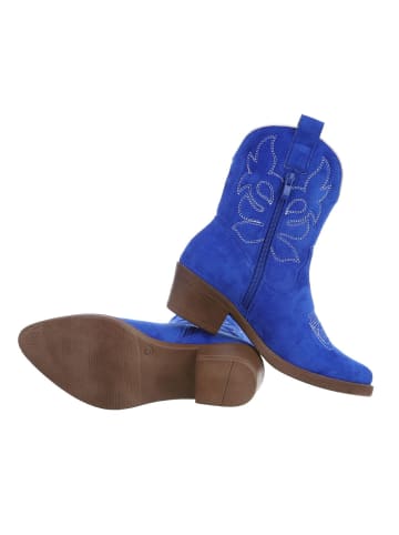 Ital-Design Stiefelette in Blau