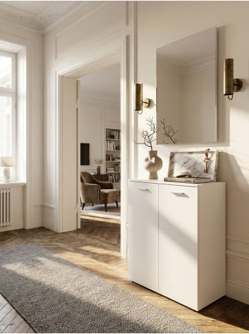 KADIMA DESIGN Kommode Flurschrank | Weiß Matt, 71x104x35cm, 2 Türen