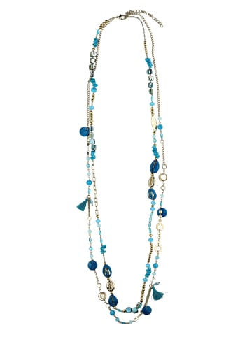 collezione alessandro Lange Kette " Mara " in blau