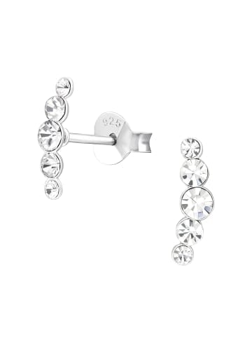 Alexander York Ohrringe, Ohrstecker KRISTALL in 925 Sterling Silber, 2-tlg.