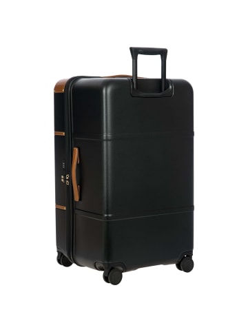 BRIC`s Bellagio Trunk - 4-Rollen-Trolley 80 cm recycelt (cream) in black/tan