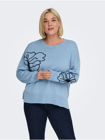 ONLY Carmakoma Strickpullover in Soft Chambray 1