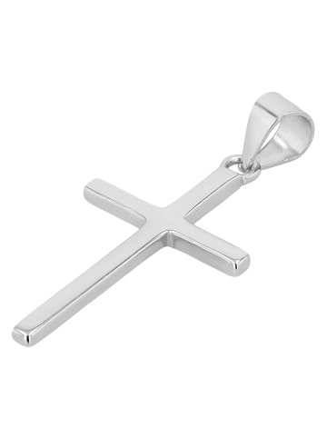 Adeliás Unisex Anhänger – Kreuz Kreuzanhänger aus 925 Silber in silber