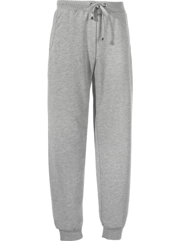 Erwin Müller Sweat Freizeithose, lang in grau meliert