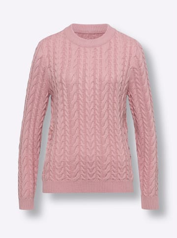 Sieh an! Langarm-Pullover in hortensie