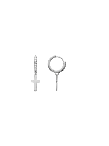 Luxenter Ohrringe  aus 925er Sterlingsilber mit Zirkonia, rhodiniert – Diret