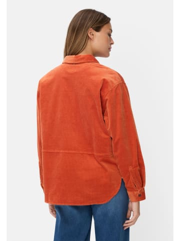 Camel Active Oversize-Bluse mit Hemdkragen in Orange