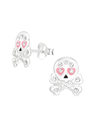 Bungsa Ohrstecker in Silberfarben