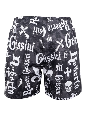 Roberto Geissini Statement Badehose Schwarz-Weiss-M