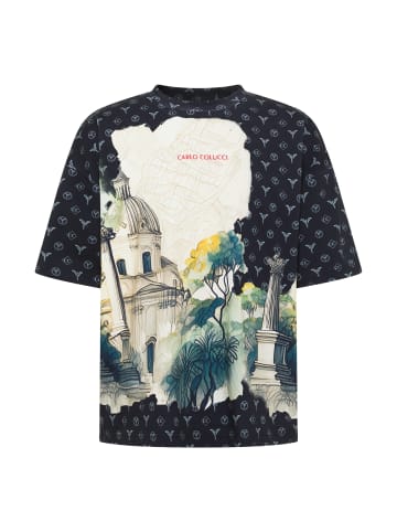 Carlo Colucci T-Shirt Emmerich in Schwarz