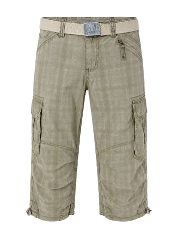 Timezone Wadenlange Cargo Shorts Gürtel Reißverschluss in Beige