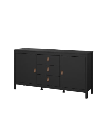 ebuy24 Sideboard Madrid Schwarz 152 x 39 cm