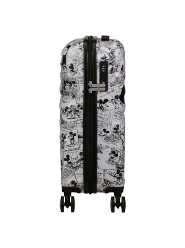 American Tourister Wavebreaker Disney - 4-Rollen-Kabinentrolley 55 cm (rot) in minnie comics white