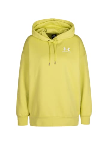 Under Armour Hoodie Essential Fleece in hellgrün / weiß