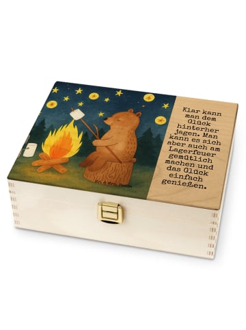 Mr. & Mrs. Panda Teebox Holz Bär & Marienkäfer Lagerfeuer Design... in Weiß
