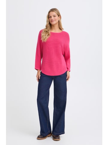 Fransa Strickpullover halbarm FRSINJA Loose fit in Very Berry