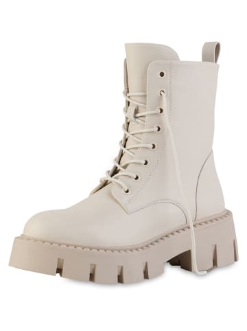 VAN HILL Schnürstiefeletten Dorothy in Beige