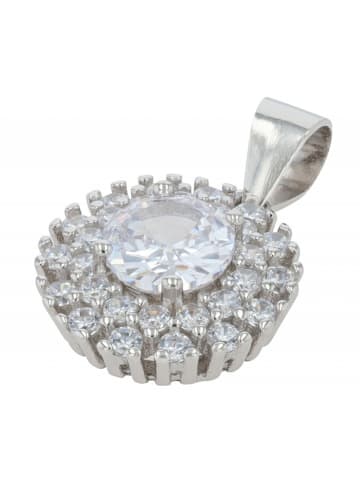Adeliás Damen Anhänger aus 925 Silber mit Zirkonia in silber