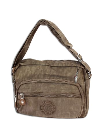 Bag Street Umhängetasche Nylon stone, braun ca. 22cm