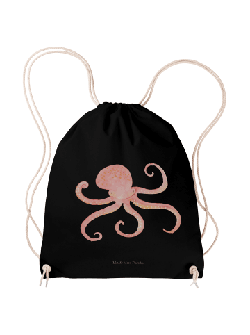 Mr. & Mrs. Panda Beutel Tintenfisch ohne Spruch in Schwarz