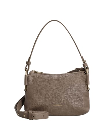 COCCINELLE Rebekka Schultertasche 23 cm (noir) in warm taupe