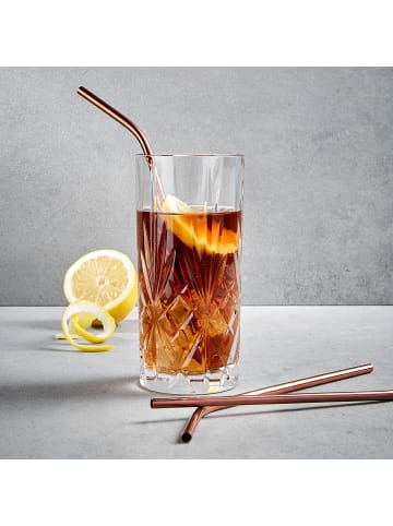 Butlers Trinkhalm-Set MANHATTAN LOUNGE 40-tlg. in Rosa