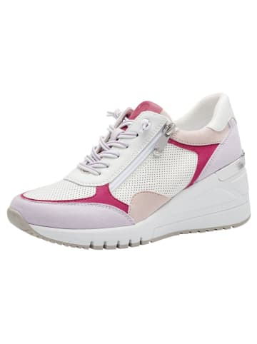 Marco Tozzi Sneaker in WHITE/PINK