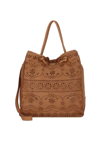 Caterina Lucchi Handtasche Leder 36 cm in cognac