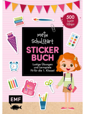 Michael Fischer Buch - Mein Schulstart Stickerbuch (rosa)