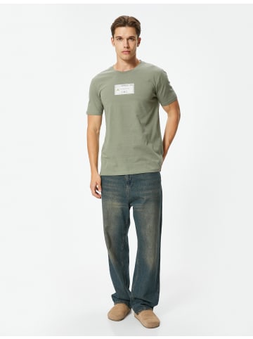 KOTON T-shirt in Khaki